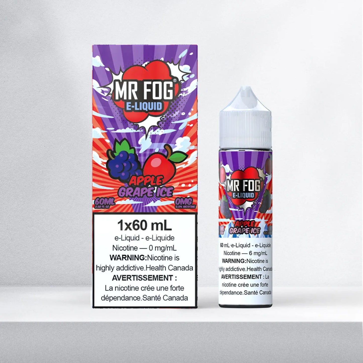 MR FOG Apple Grape Ice E-liquid 60ml Excusez Moi